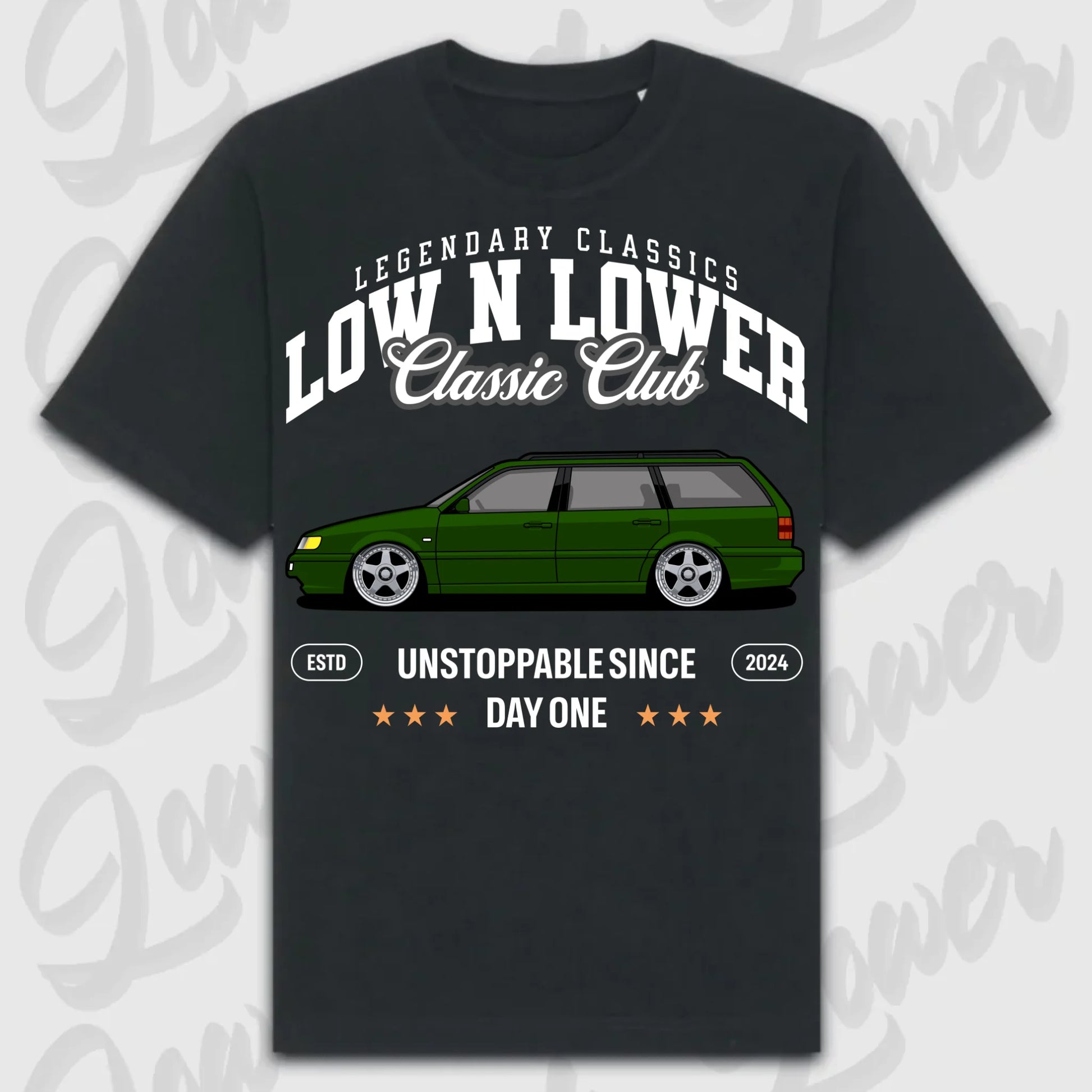 T-Shirt 35i - personalisiert Oversized T-Shirt ( Front Print ) Black