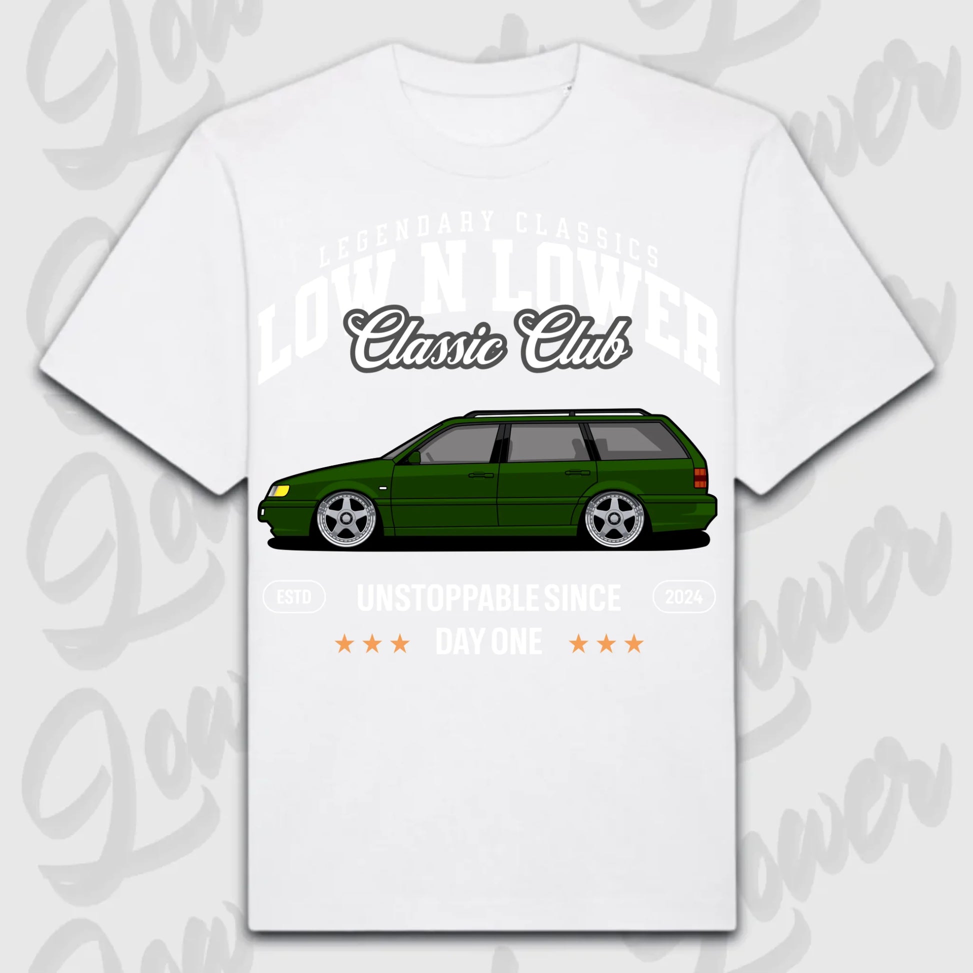 T-Shirt 35i - personalisiert Oversized T-Shirt ( Front Print ) White