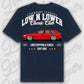 T-Shirt RS6 Avant - personalisiert Oversized T-Shirt ( Back Print ) French-Navy