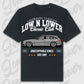 T-Shirt W205 - personalisiert Oversized T-Shirt ( Front Print ) Black
