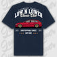 T-Shirt B8 Avant - personalisiert Oversized T-Shirt ( Back Print ) French-Navy