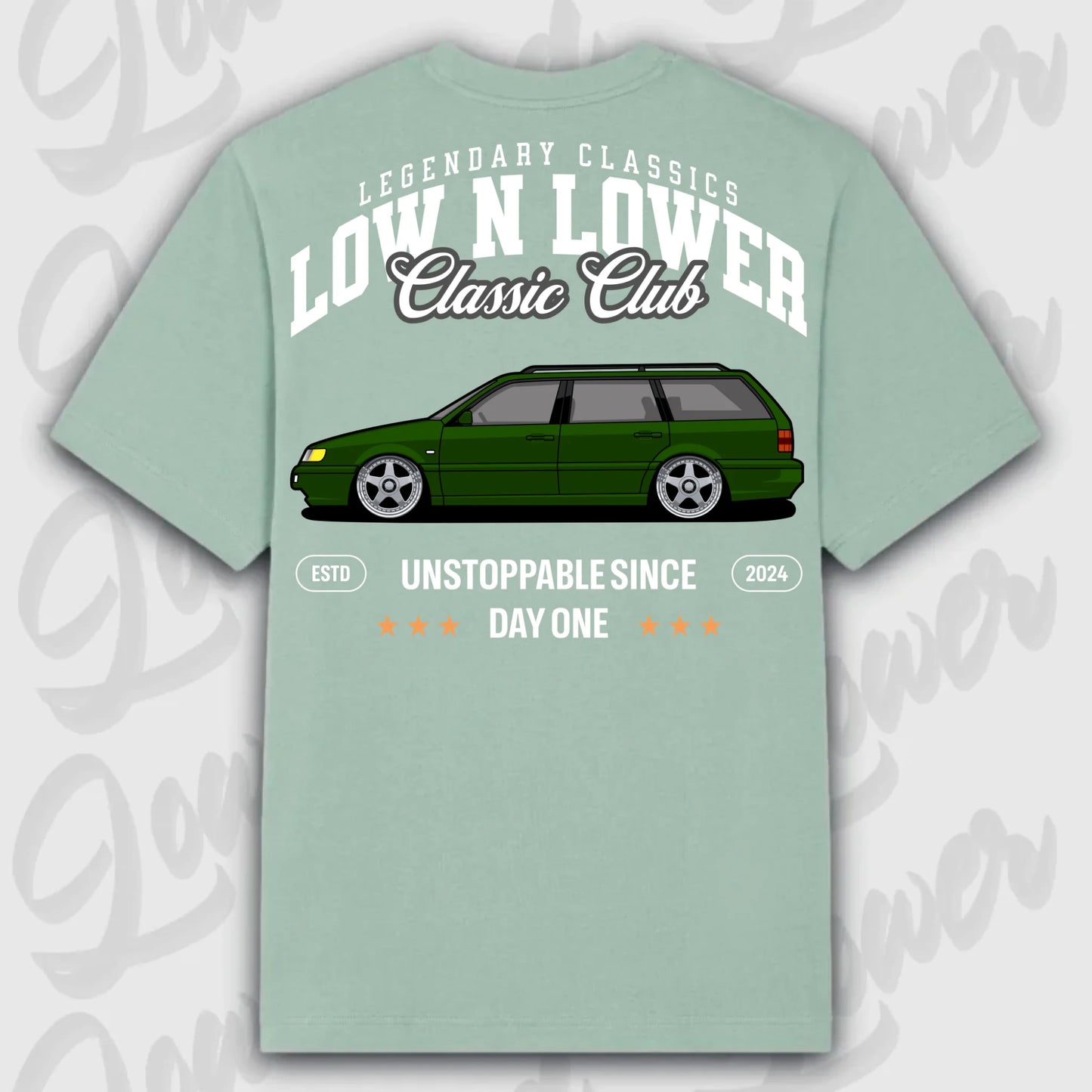 T-Shirt 35i - personalisiert Oversized T-Shirt ( Back Print ) Aloe