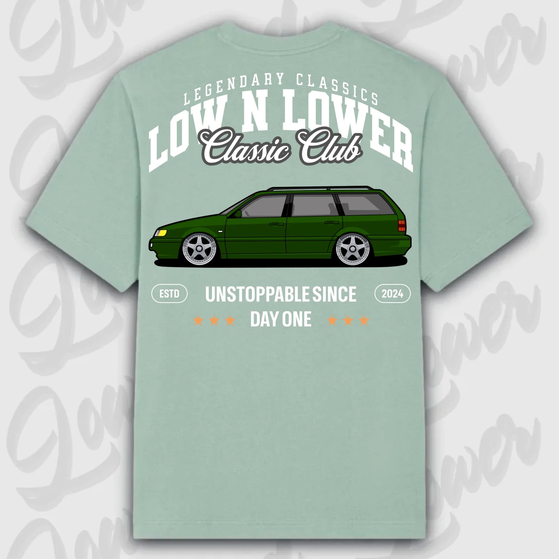 T-Shirt 35i - personalisiert Oversized T-Shirt ( Back Print ) Aloe