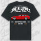 T-Shirt RS6 Avant - personalisiert Oversized T-Shirt ( Back Print ) Black
