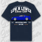 T-Shirt Skyline GT-R34 - personalisiert Oversized T-Shirt ( Back Print ) French-Navy