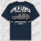 T-Shirt Leon III - personalisiert Oversized T-Shirt ( Back Print ) French-Navy