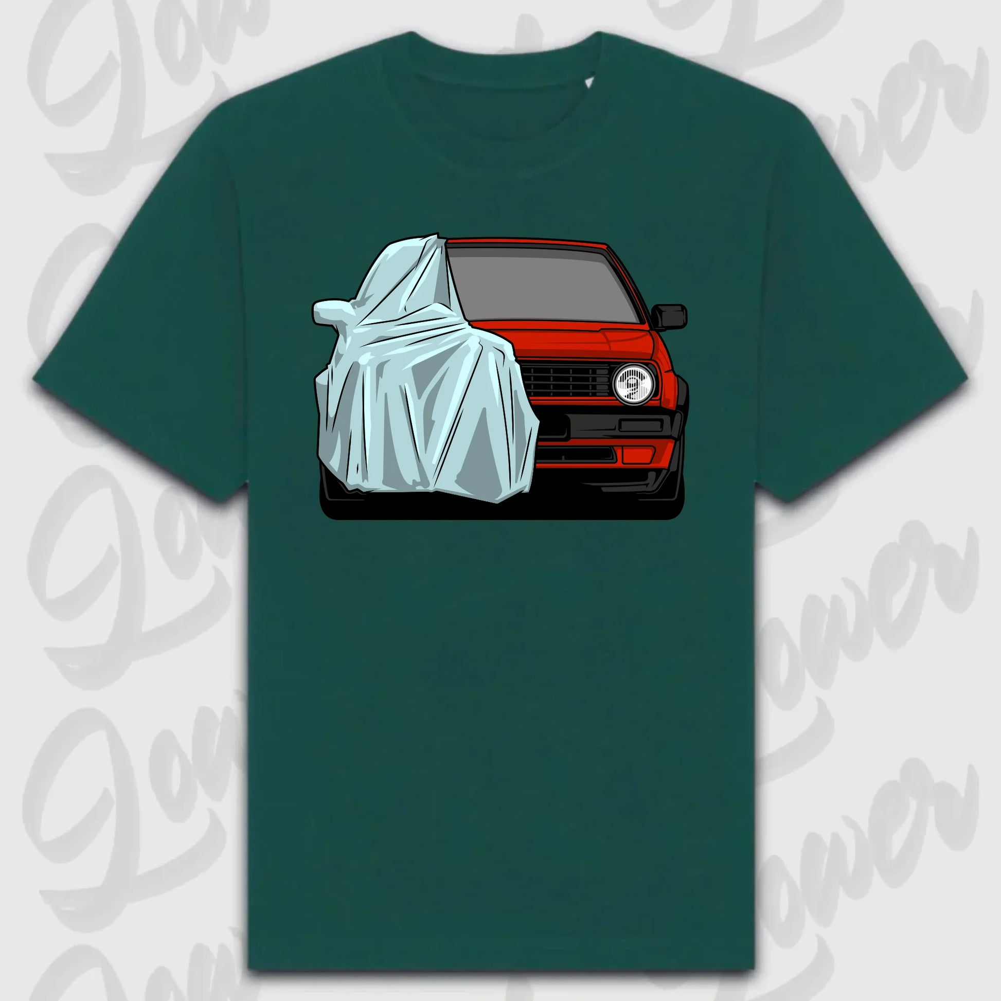 T-Shirt Golf MK2 Front - personalisierbar Oversized T-Shirt ( Front Print ) Glazed-Green