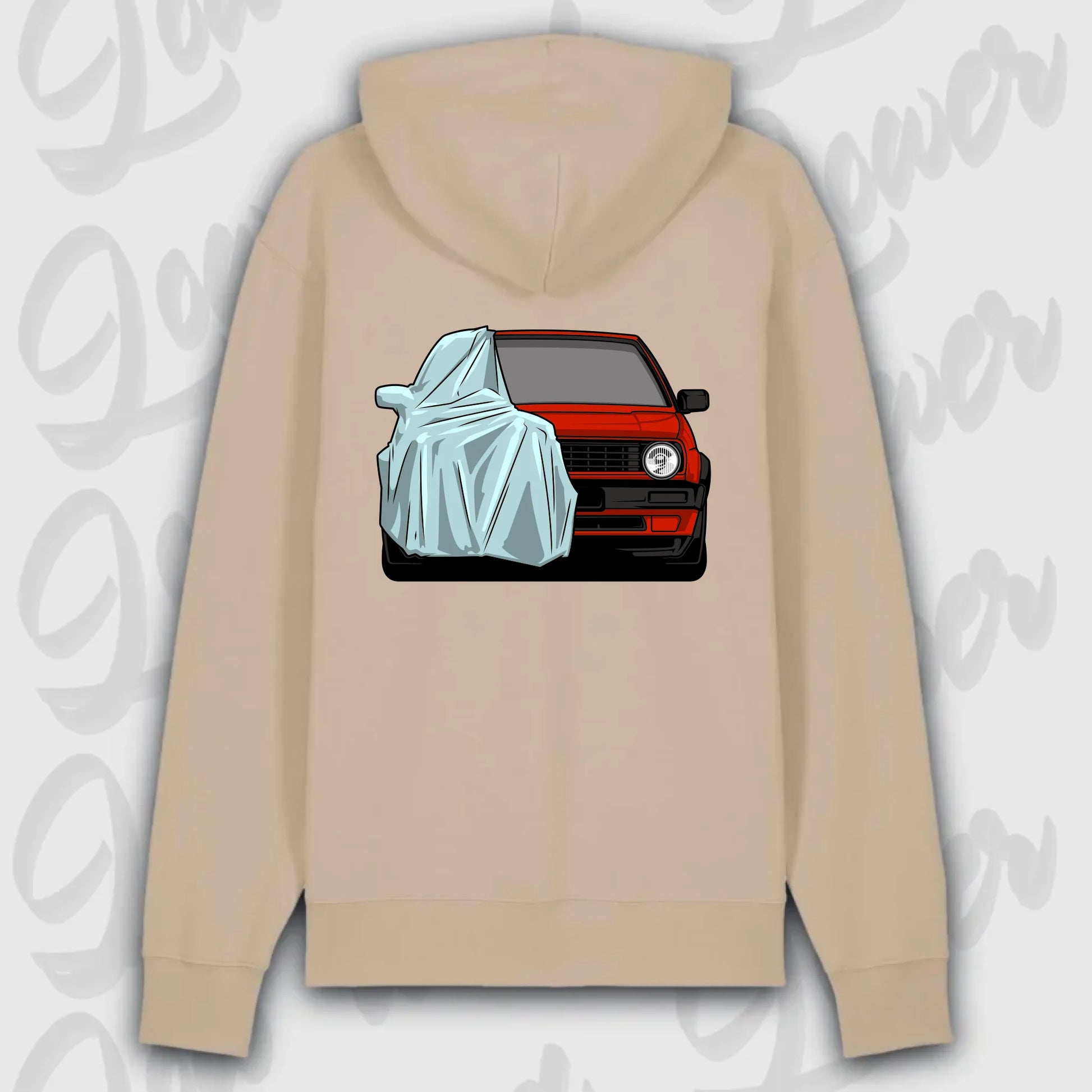 Hoodie Golf MK2 Front - personalisierbar Premium Hoodie Desert-Dust