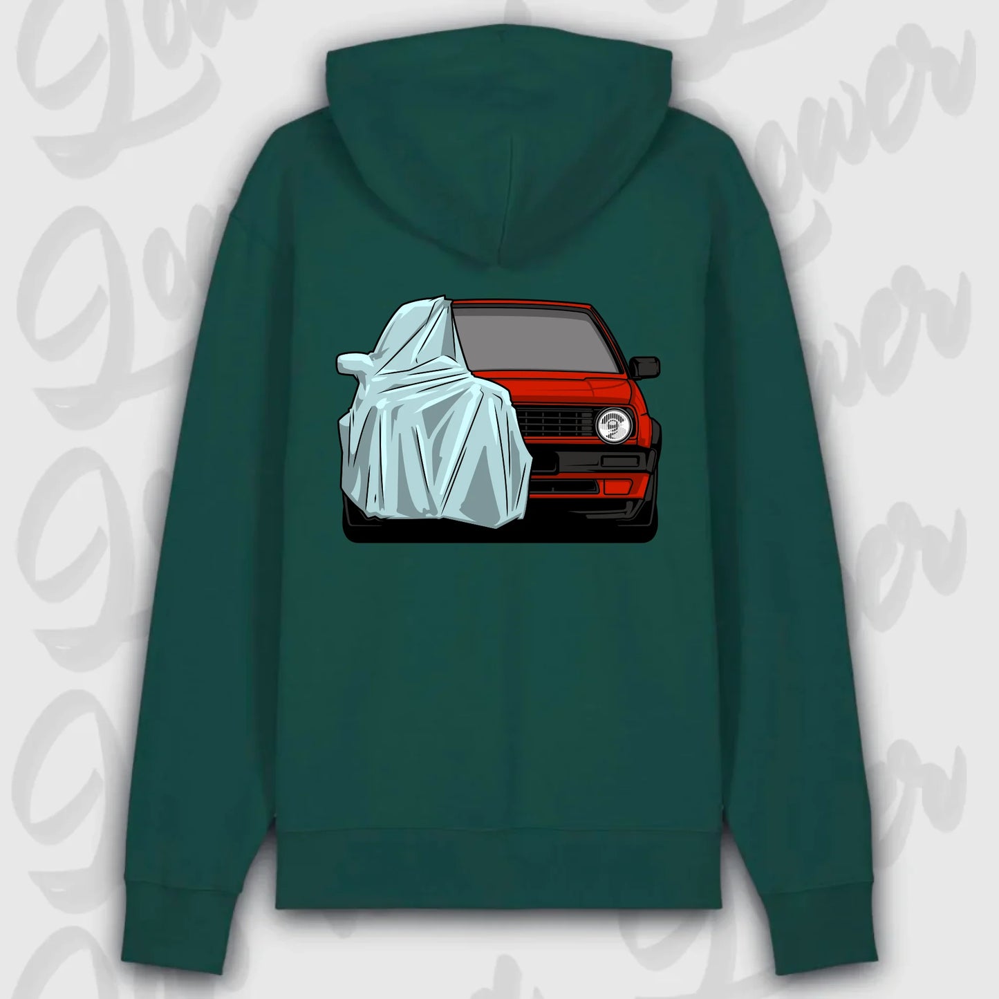 Hoodie Golf MK2 Front - personalisierbar Premium Hoodie Glazed-Green