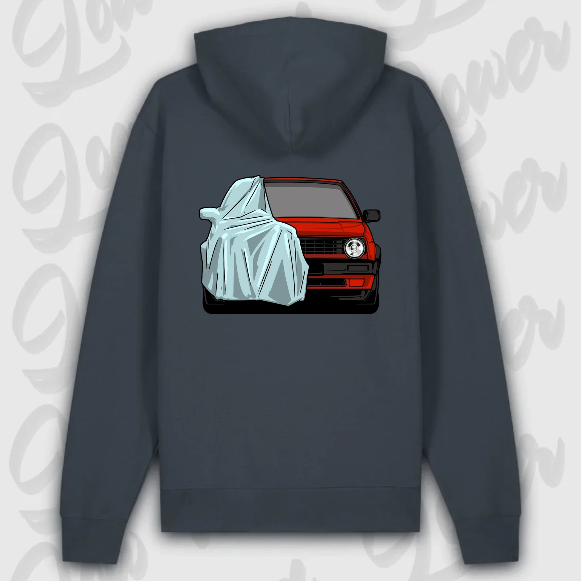 Hoodie Golf MK2 Front - personalisierbar Premium Hoodie India-Ink-Grey