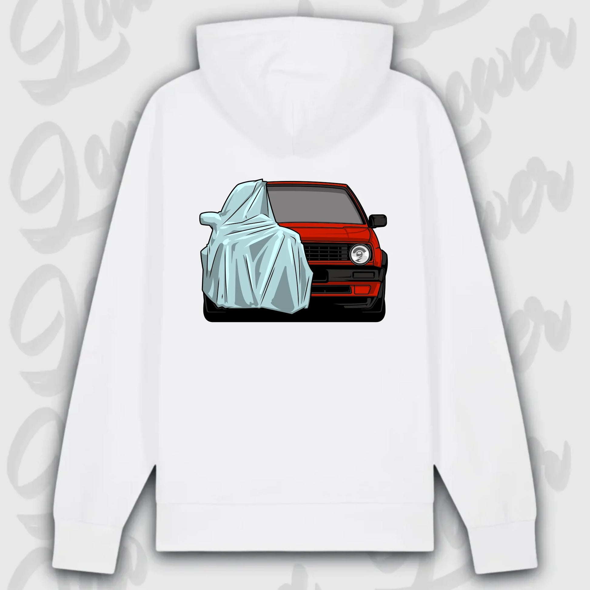 Hoodie Golf MK2 Front - personalisierbar Premium Hoodie White