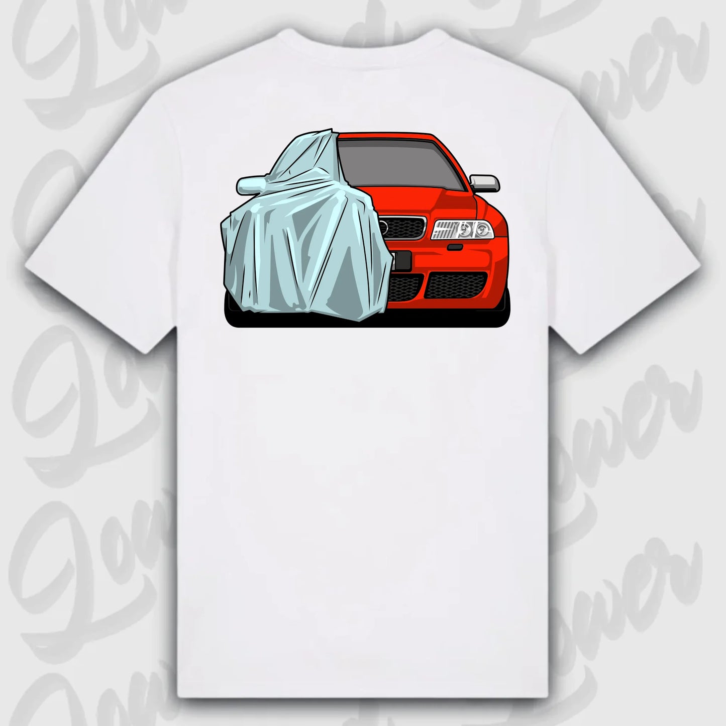 T-Shirt Audi B5 Front Standard T-Shirt ( Back Print ) White