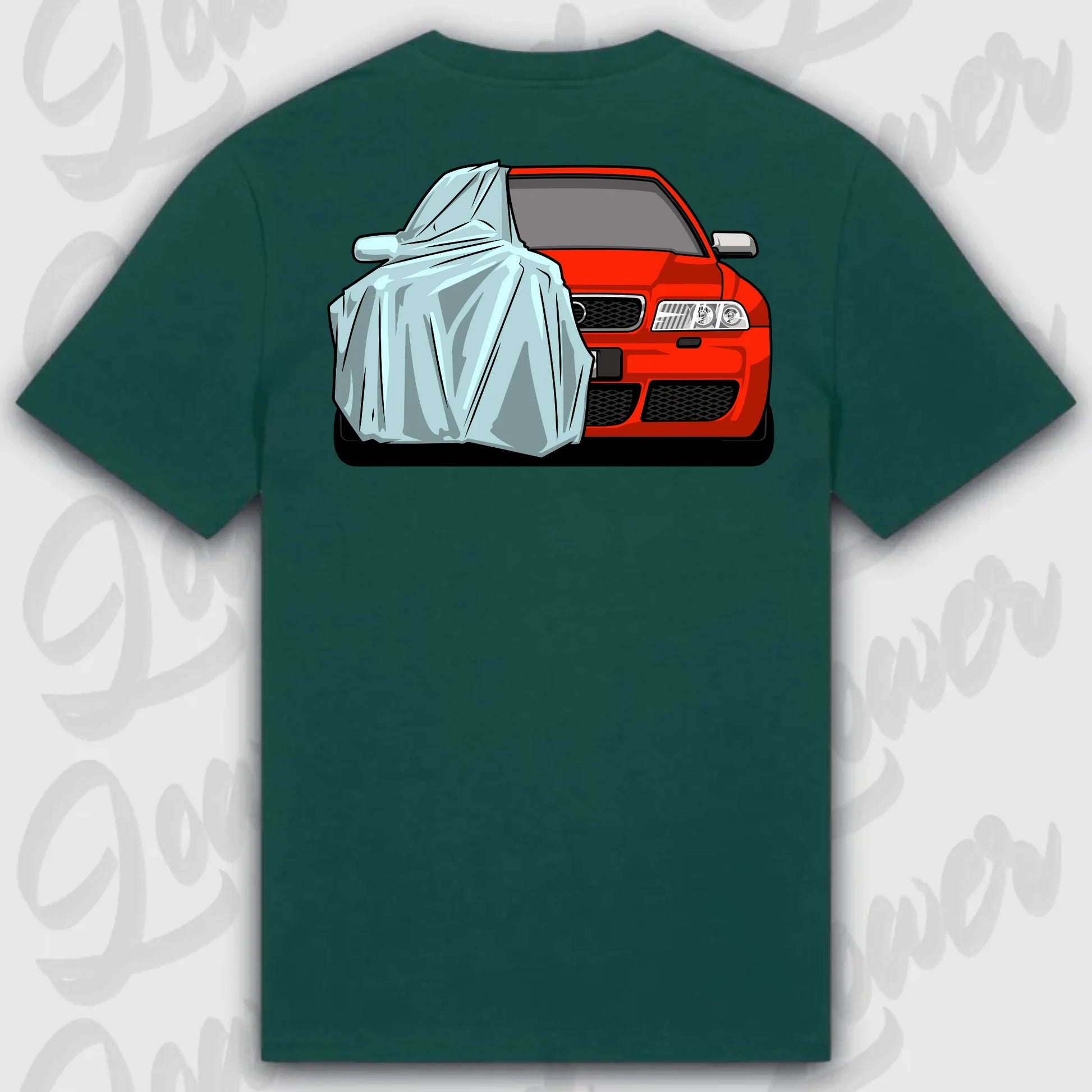 T-Shirt Audi B5 Front Standard T-Shirt ( Back Print ) Glazed-Green XXL