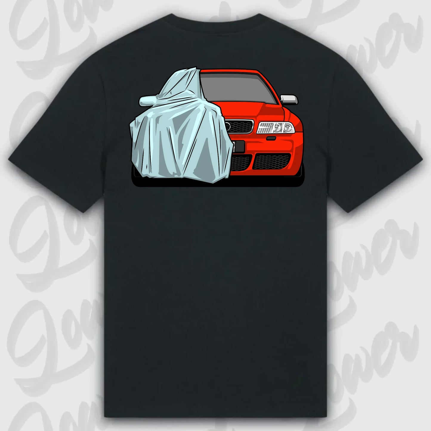 T-Shirt Audi B5 Front Standard T-Shirt ( Back Print ) Black