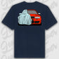 T-Shirt Audi B5 Front Standard T-Shirt ( Back Print ) French-Navy