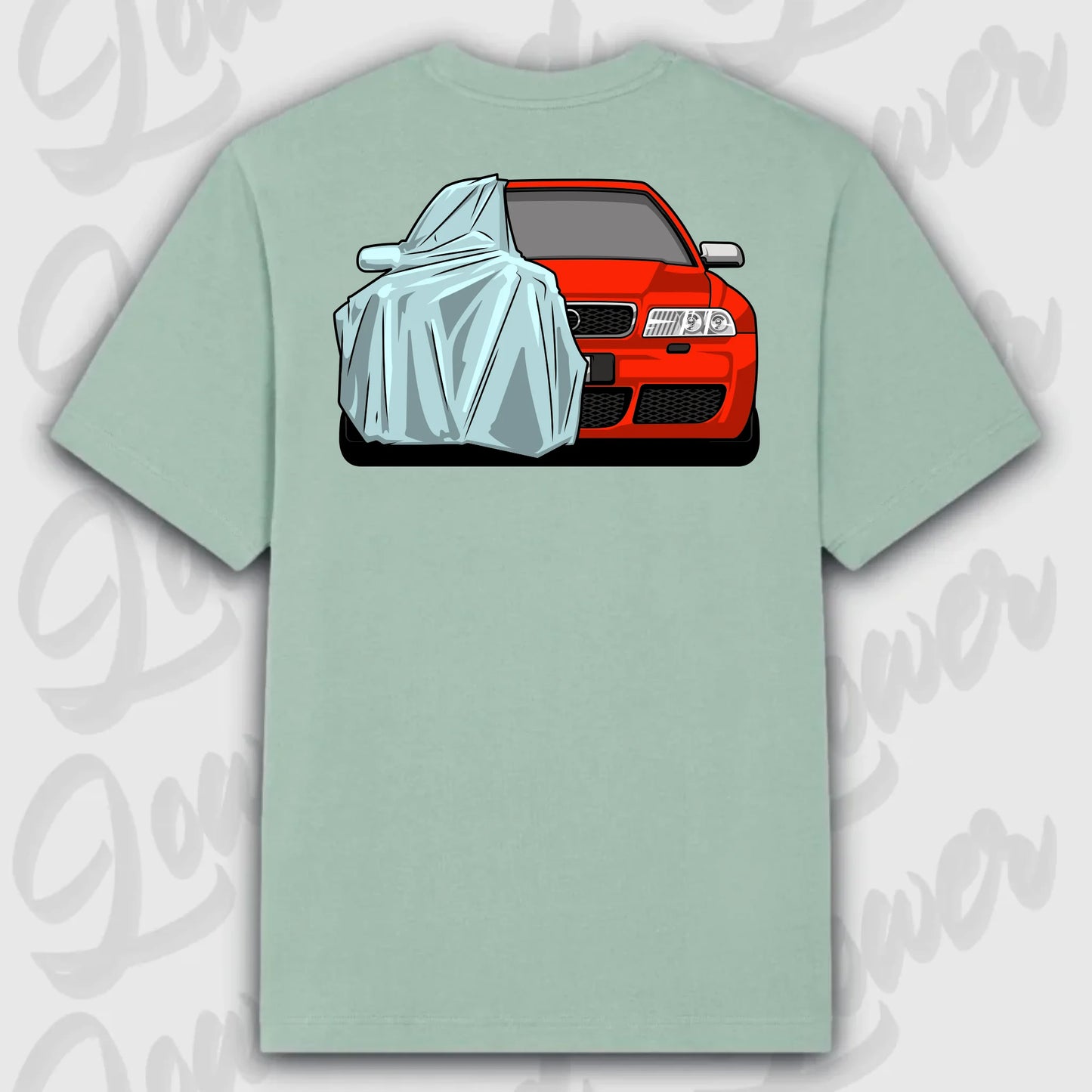 T-Shirt Audi B5 Front Oversized T-Shirt ( Back Print ) Aloe