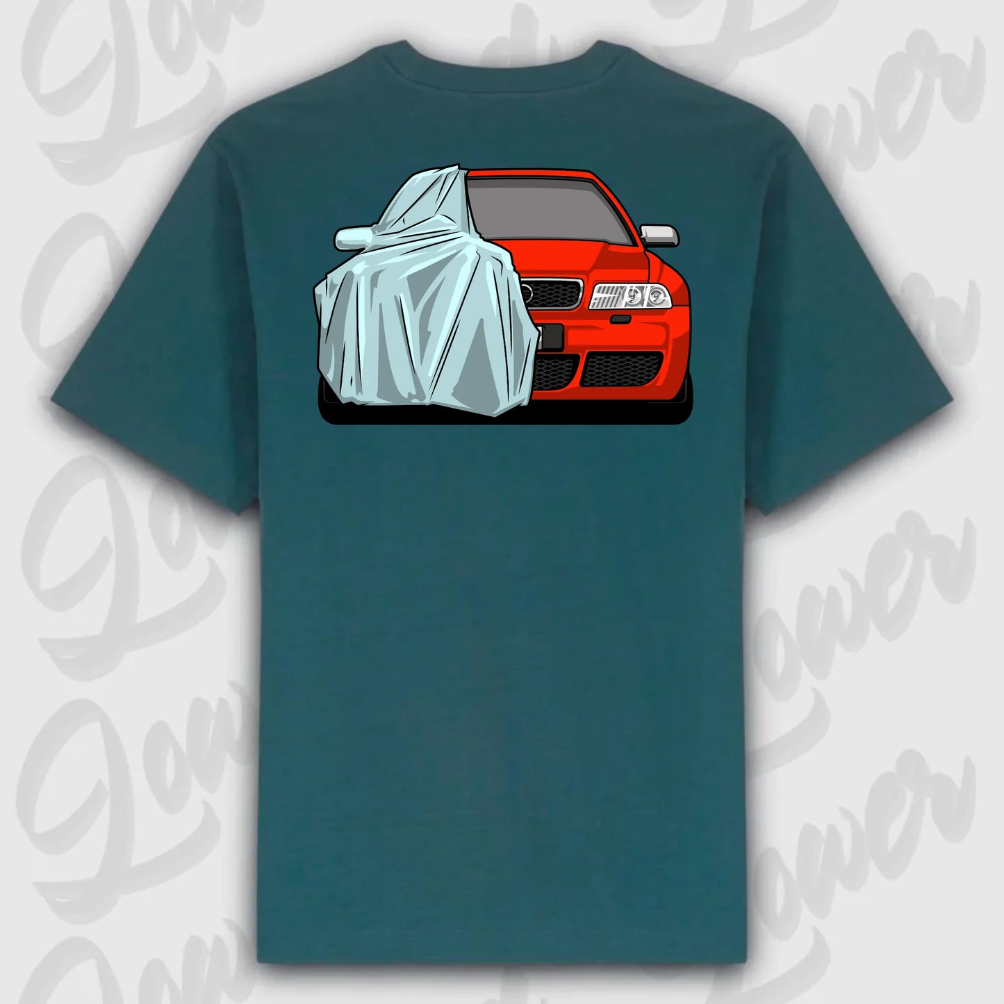 T-Shirt Audi B5 Front Oversized T-Shirt ( Back Print ) Glazed-Green
