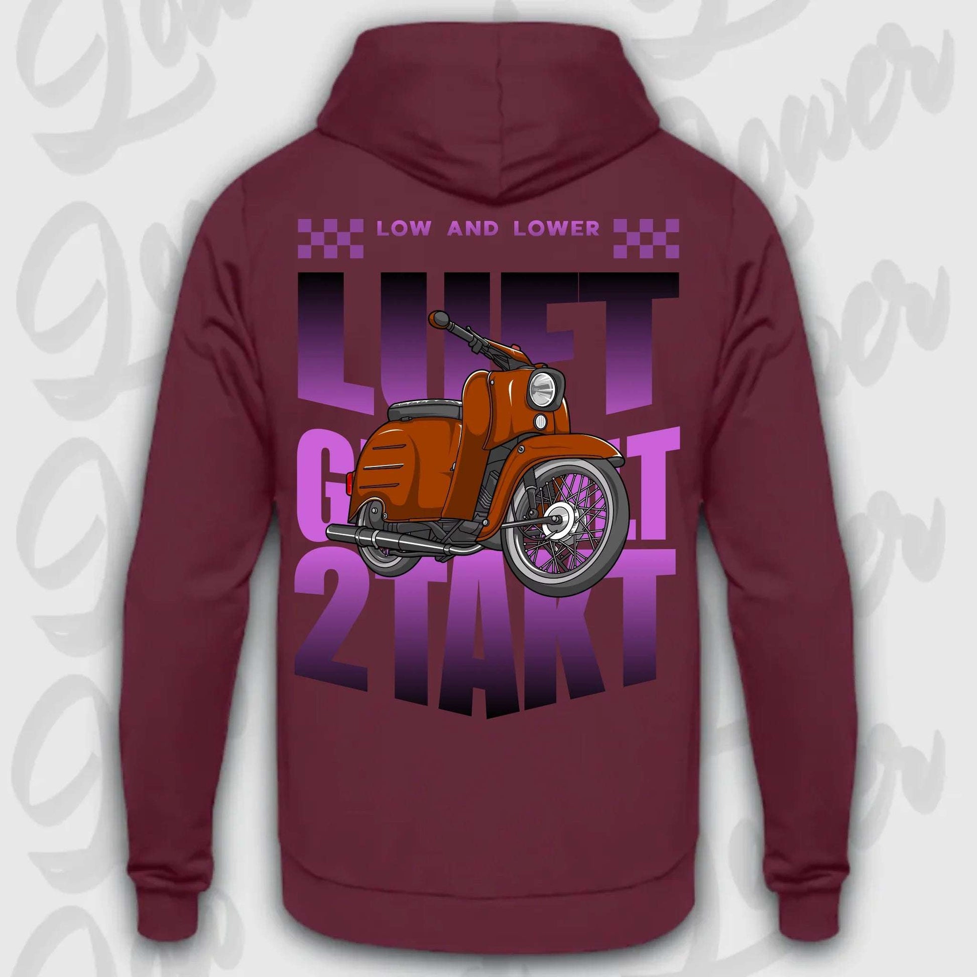 Hoodie Schwalbe - personalisierbar Standard Hoodie Burgundy