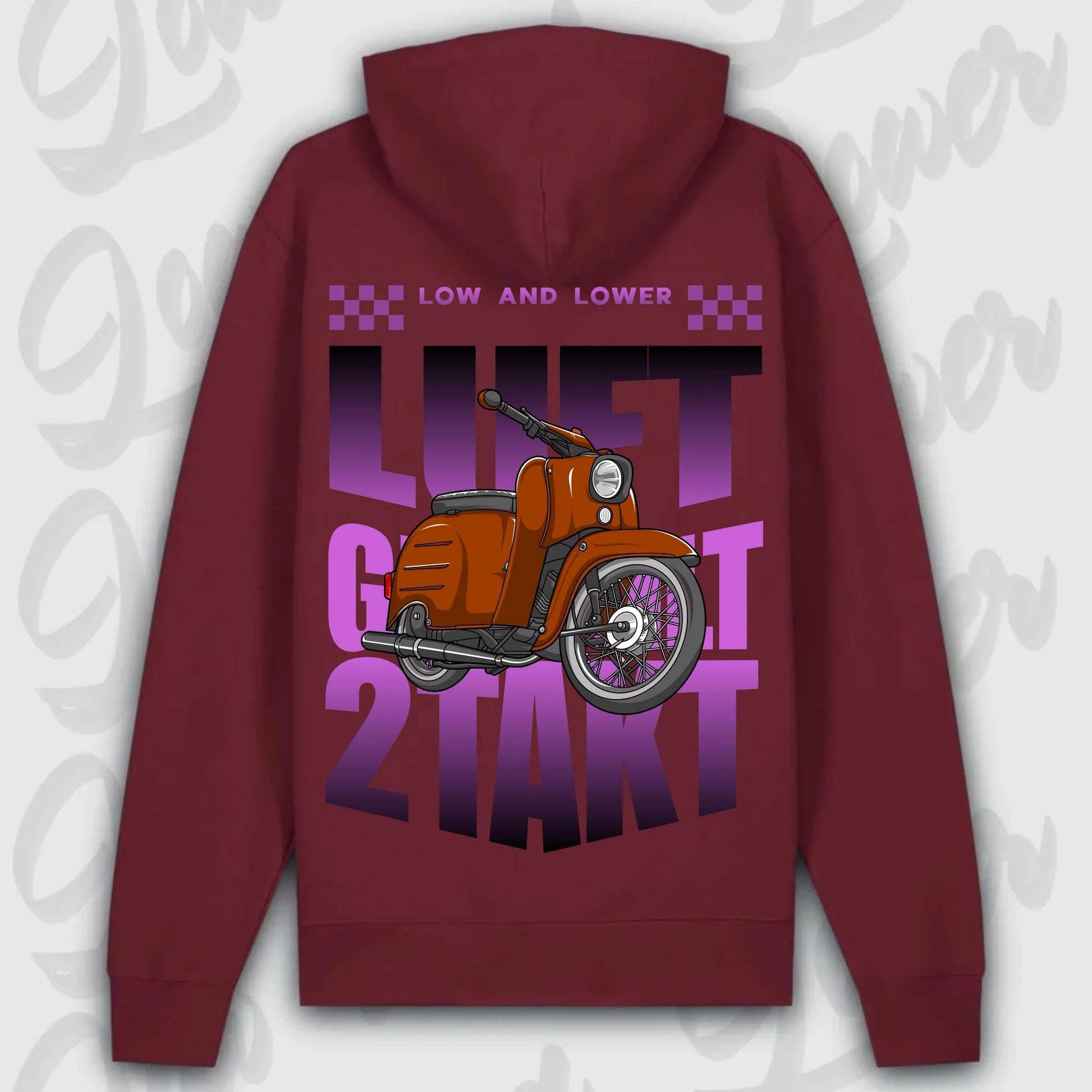 Hoodie Schwalbe - personalisierbar Premium Hoodie Burgundy