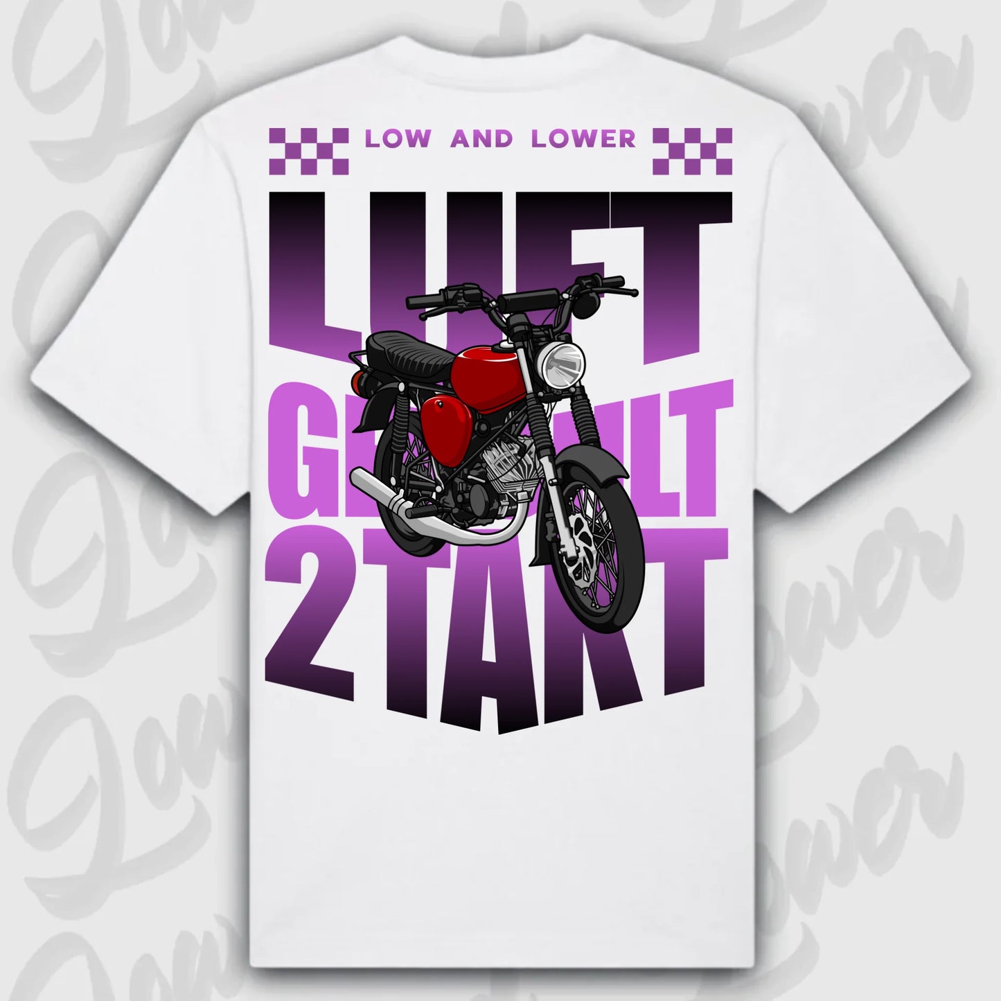 T-Shirt S50 - personalisierbar Oversized T-Shirt ( Back Print ) White