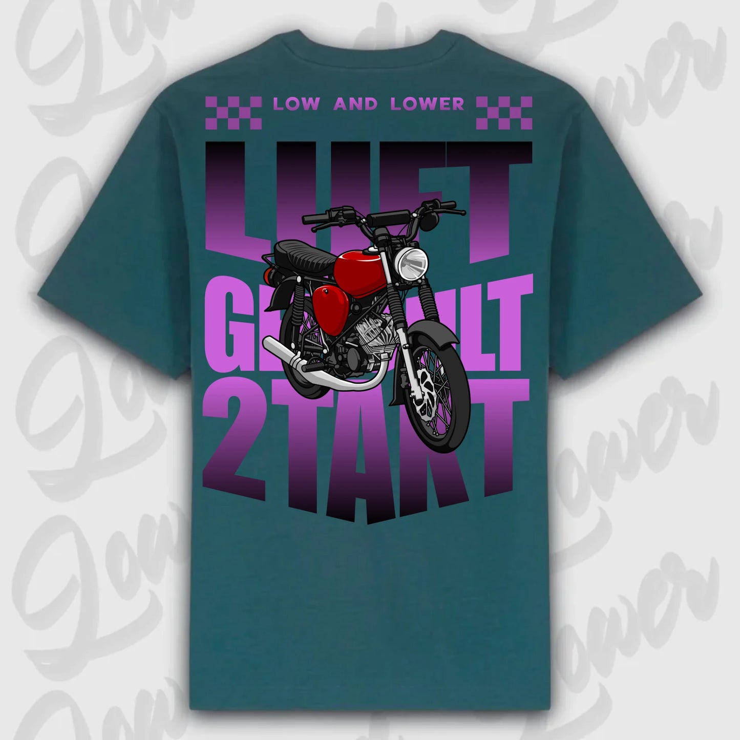 T-Shirt S50 - personalisierbar Oversized T-Shirt ( Back Print ) Glazed-Green