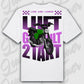 T-Shirt S51 Oversized T-Shirt ( Back Print ) White