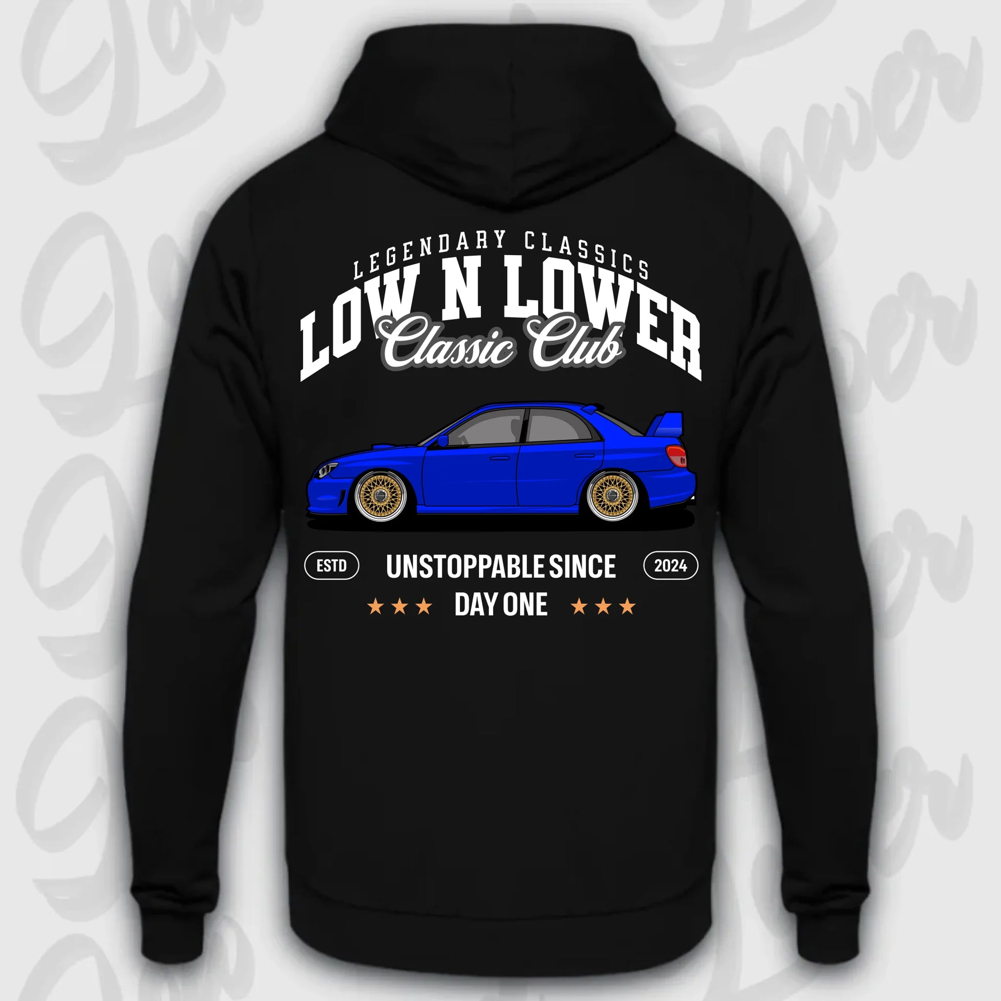 Mockup Stand hoodie teeinblue -      