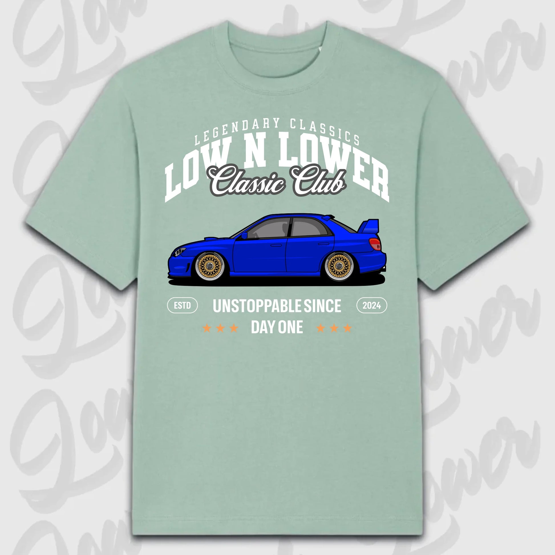 T-Shirt WRX 2. Gen - personalisiert Oversized T-Shirt ( Front Print ) Aloe