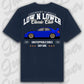 T-Shirt WRX 2. Gen - personalisiert Oversized T-Shirt ( Back Print ) French-Navy