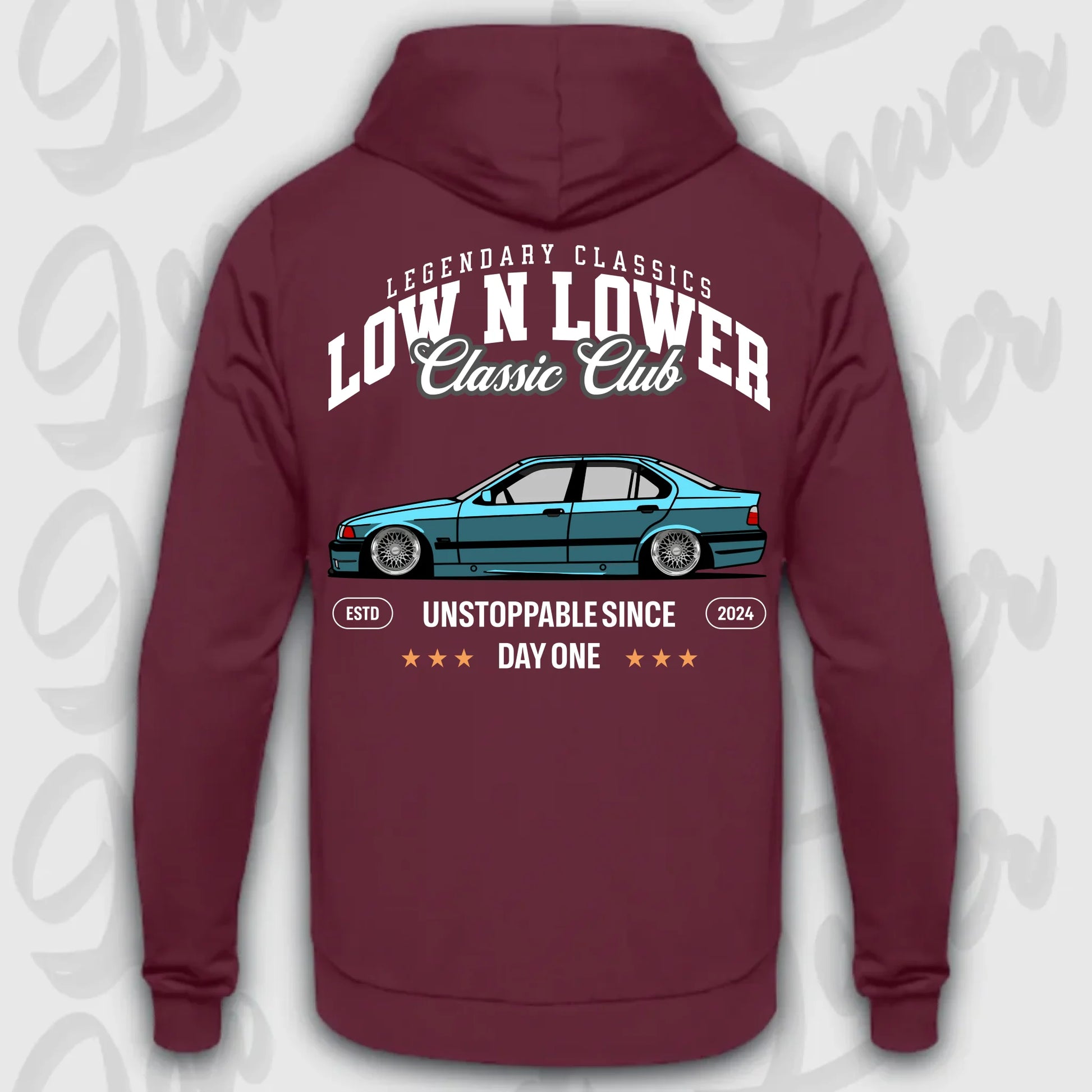 Hoodie E 36 - personalisierbar Standard Hoodie Burgundy
