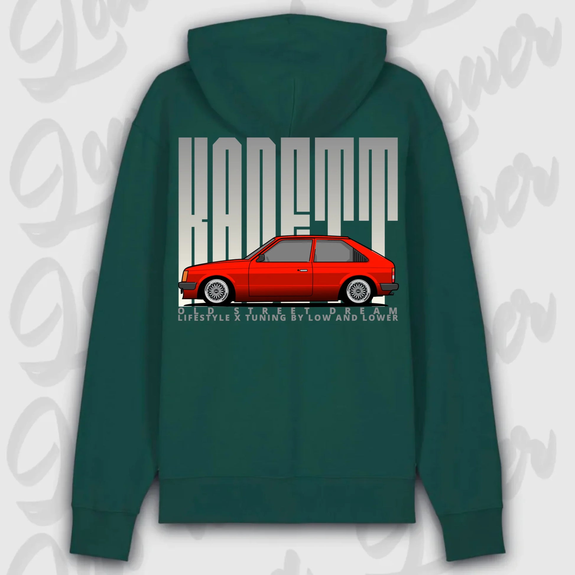 Hoodie Kadett D - personalisierbar Premium Hoodie Glazed-Green