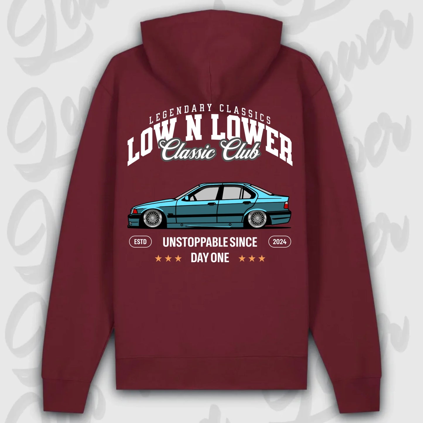 Hoodie E 36 - personalisierbar Premium Hoodie Burgundy