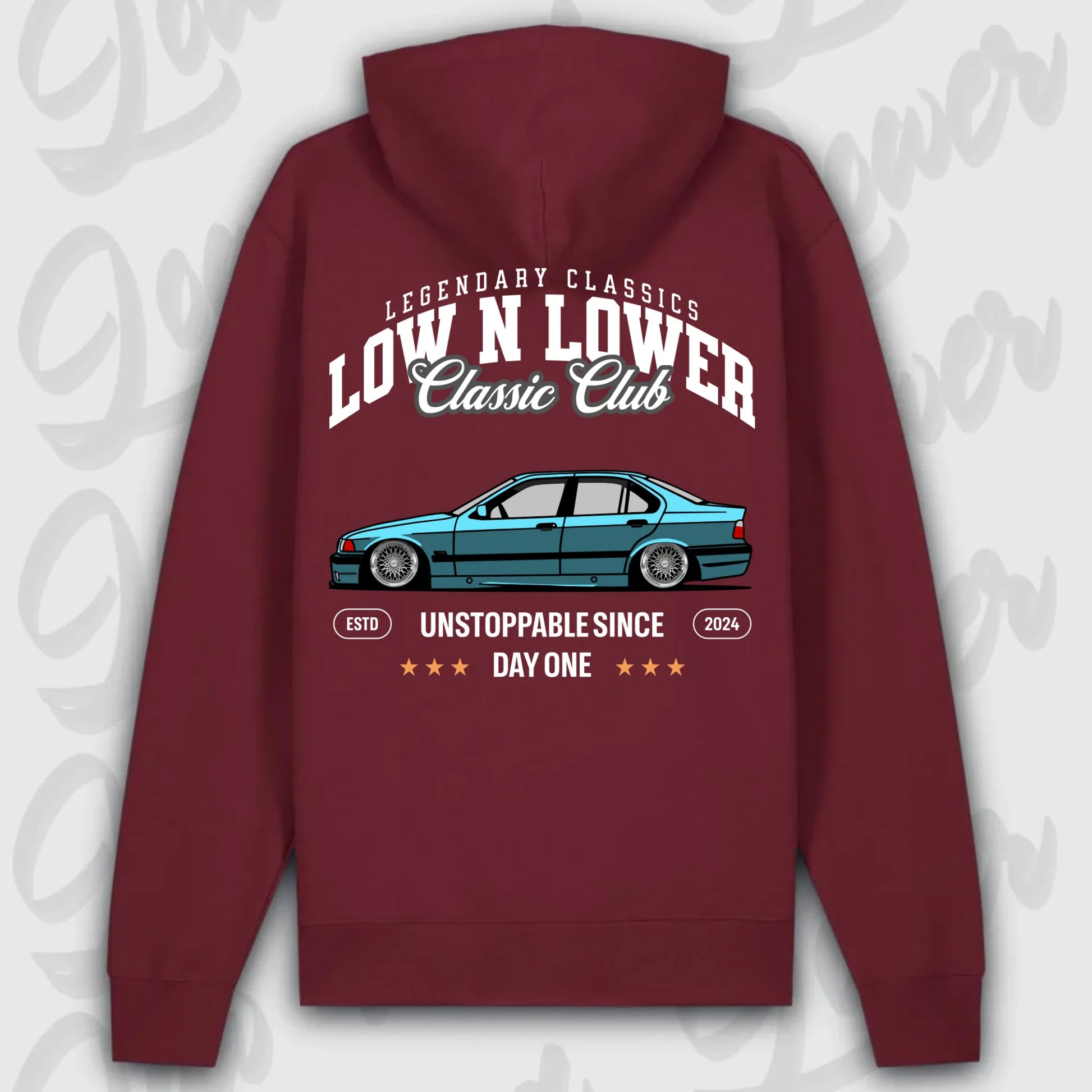 Hoodie E 36 - personalisierbar Premium Hoodie Burgundy