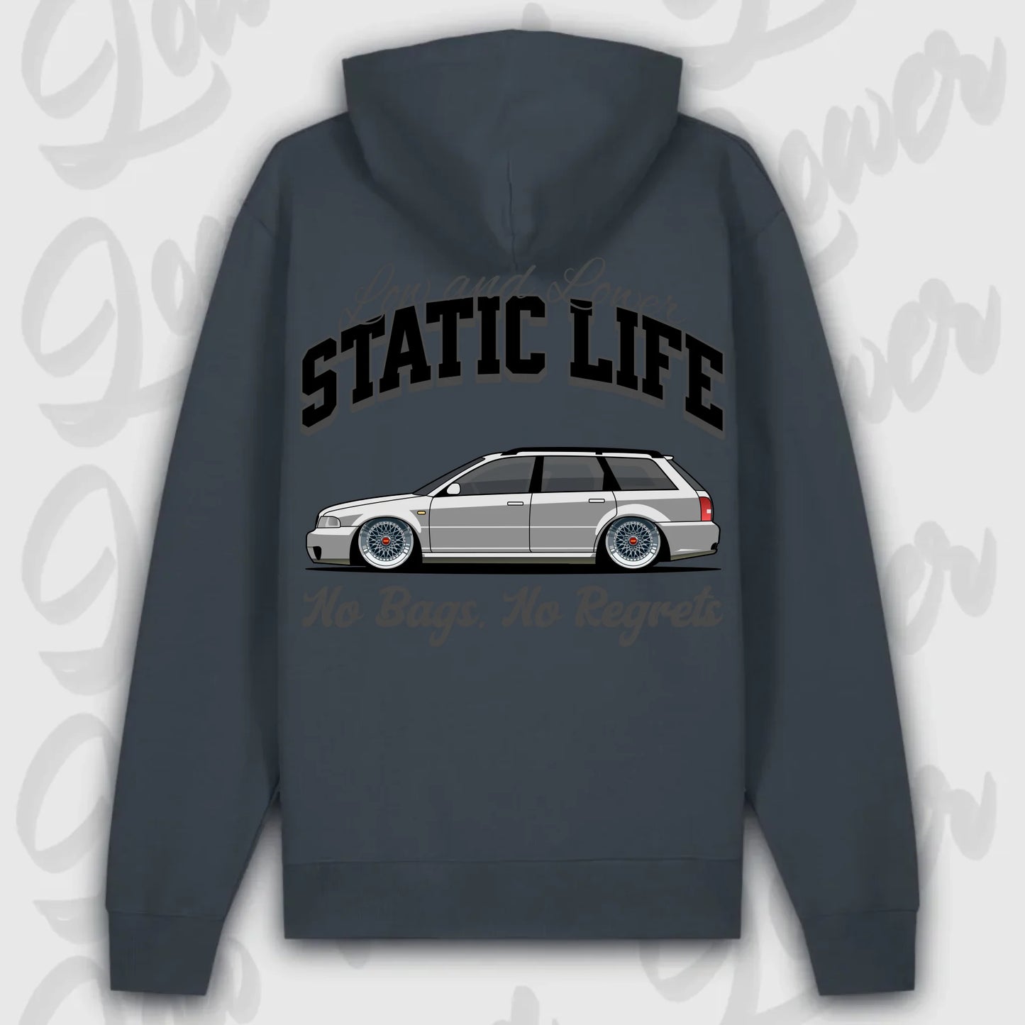 Hoodie B5 - personalisierbar Premium Hoodie India-Ink-Grey
