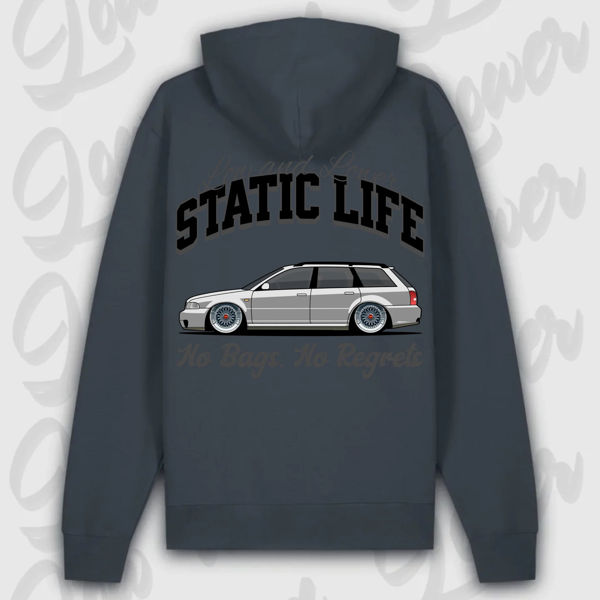 Hoodie B5 - personalisierbar Premium Hoodie India-Ink-Grey