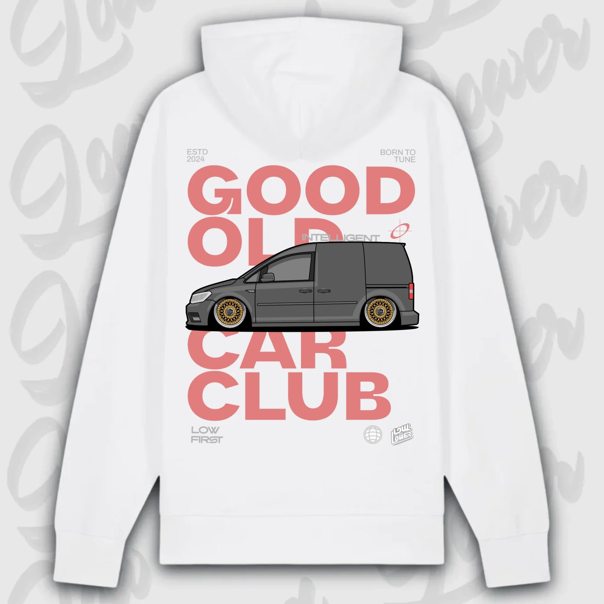 Hoodie Caddy - personalisierbar Premium Hoodie White
