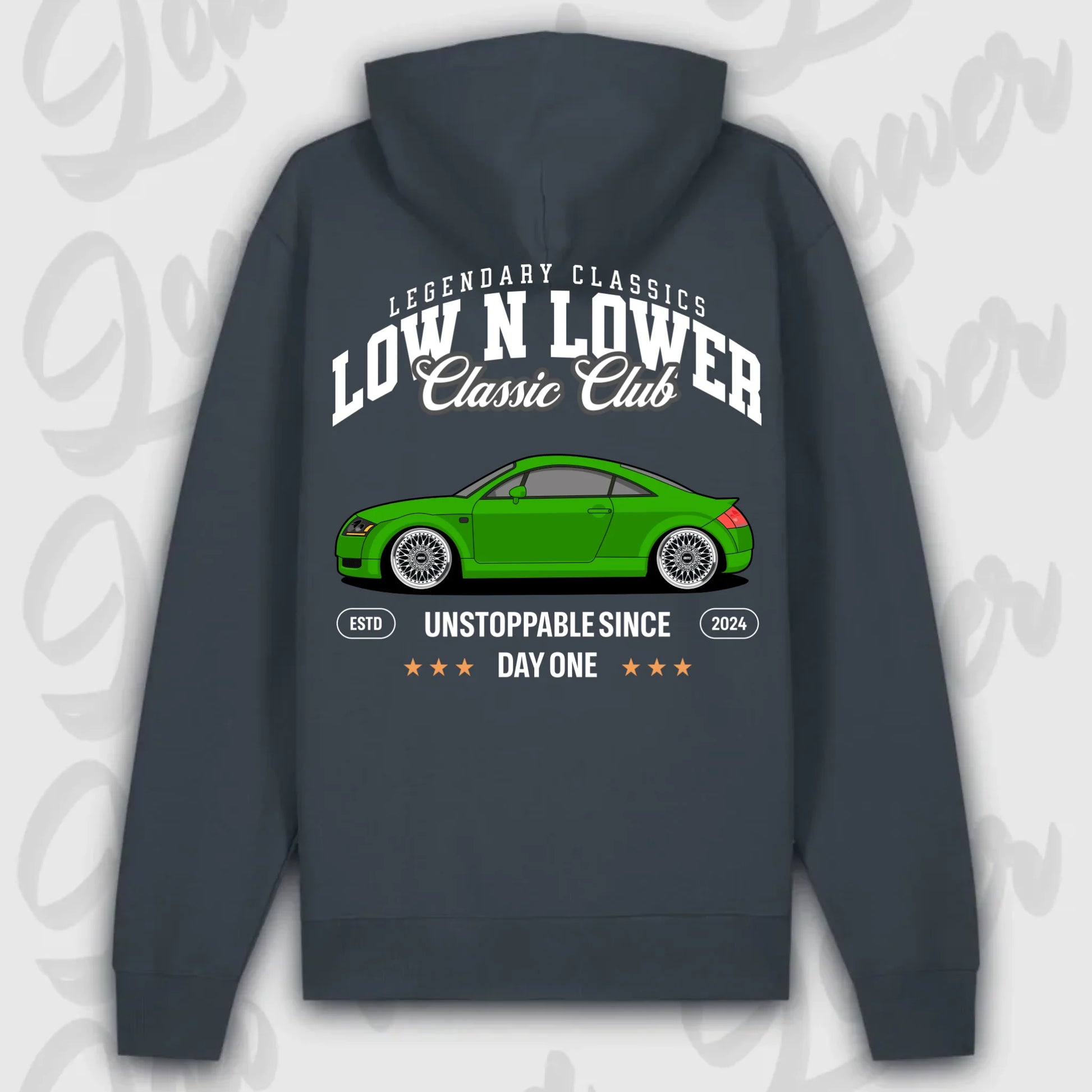 Hoodie TT - personalisierbar Premium Hoodie India-Ink-Grey