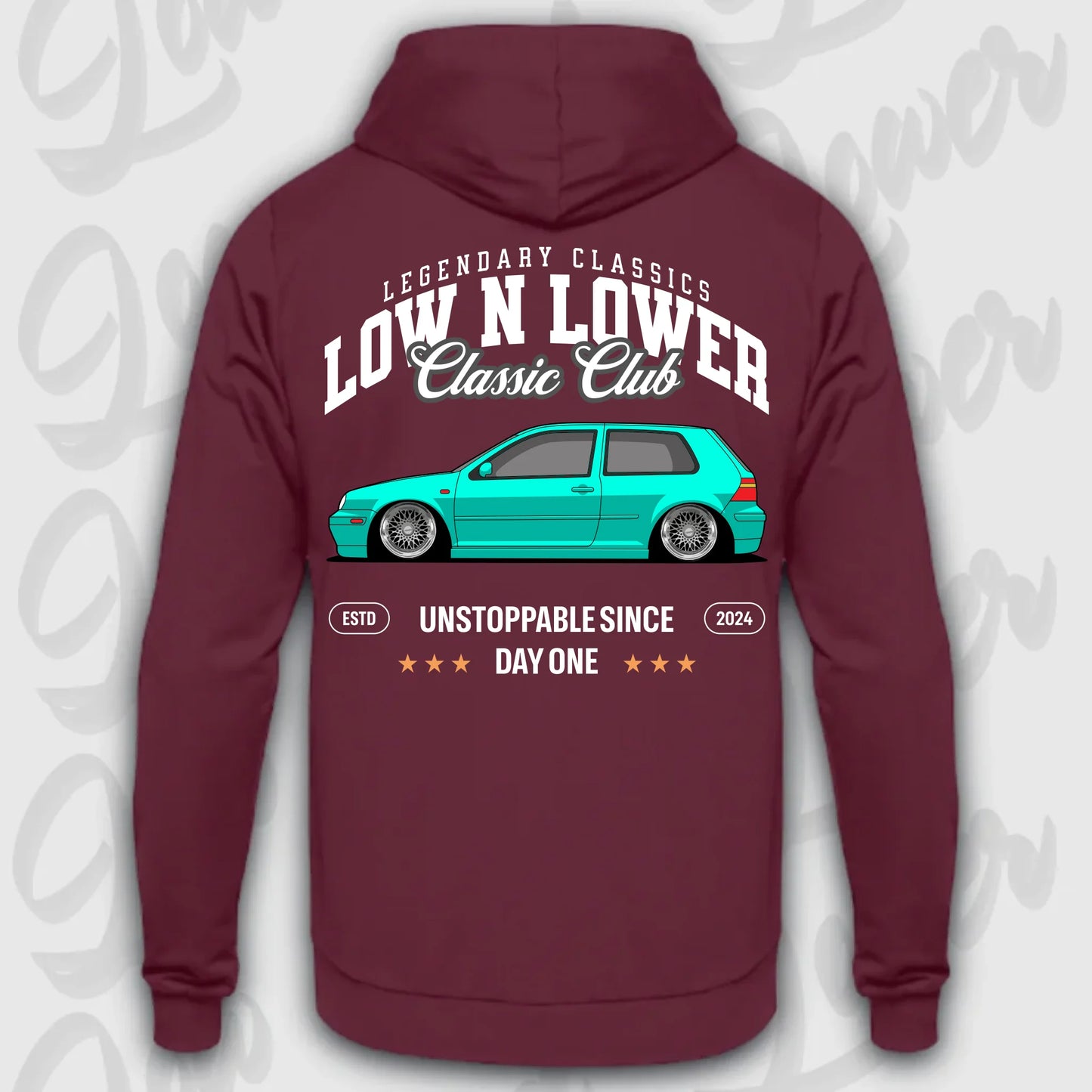 Hoodie MK 4 - personalisierbar Standard Hoodie Burgundy