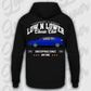 Mockup Stand hoodie teeinblue -      