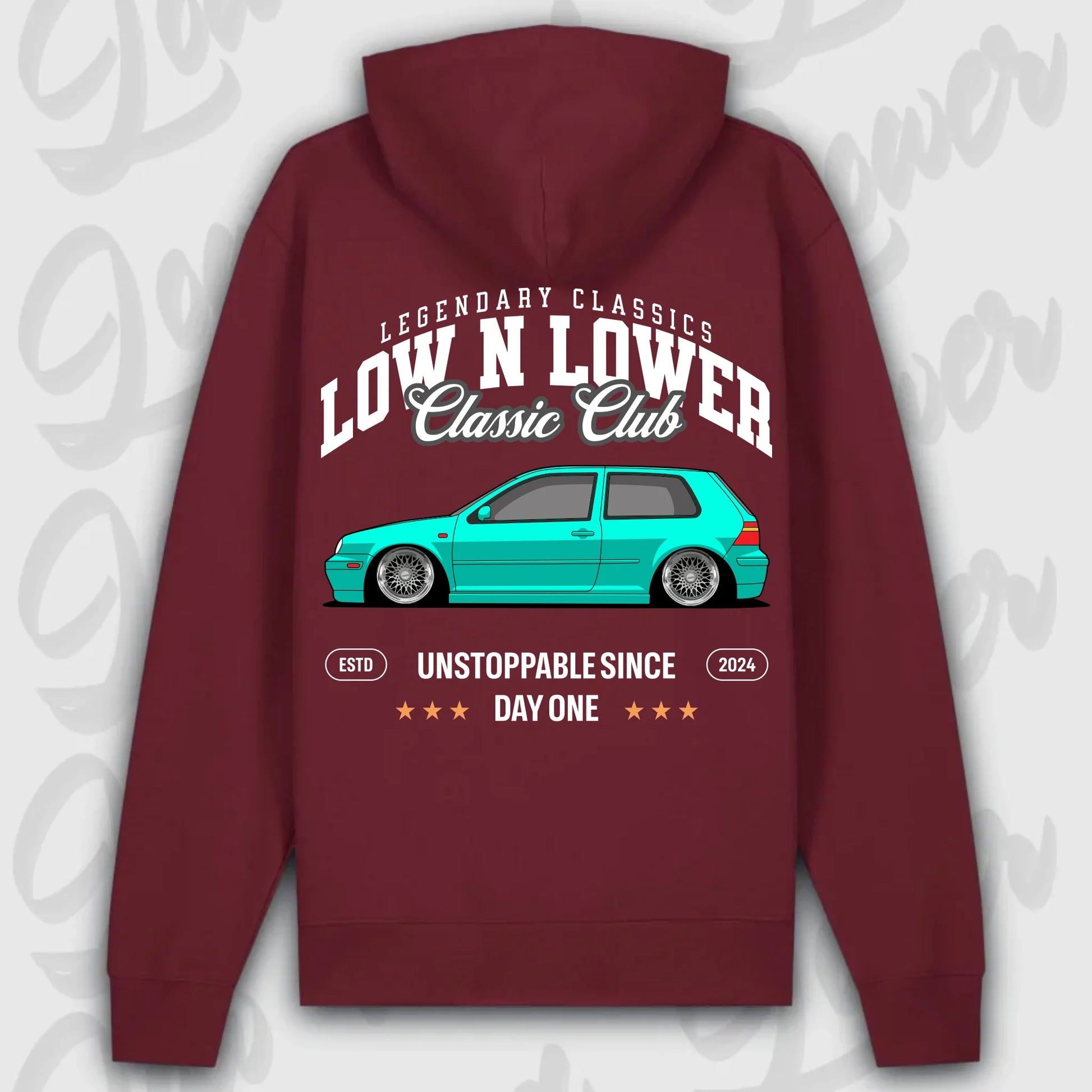 Hoodie MK 4 - personalisierbar Premium Hoodie Burgundy
