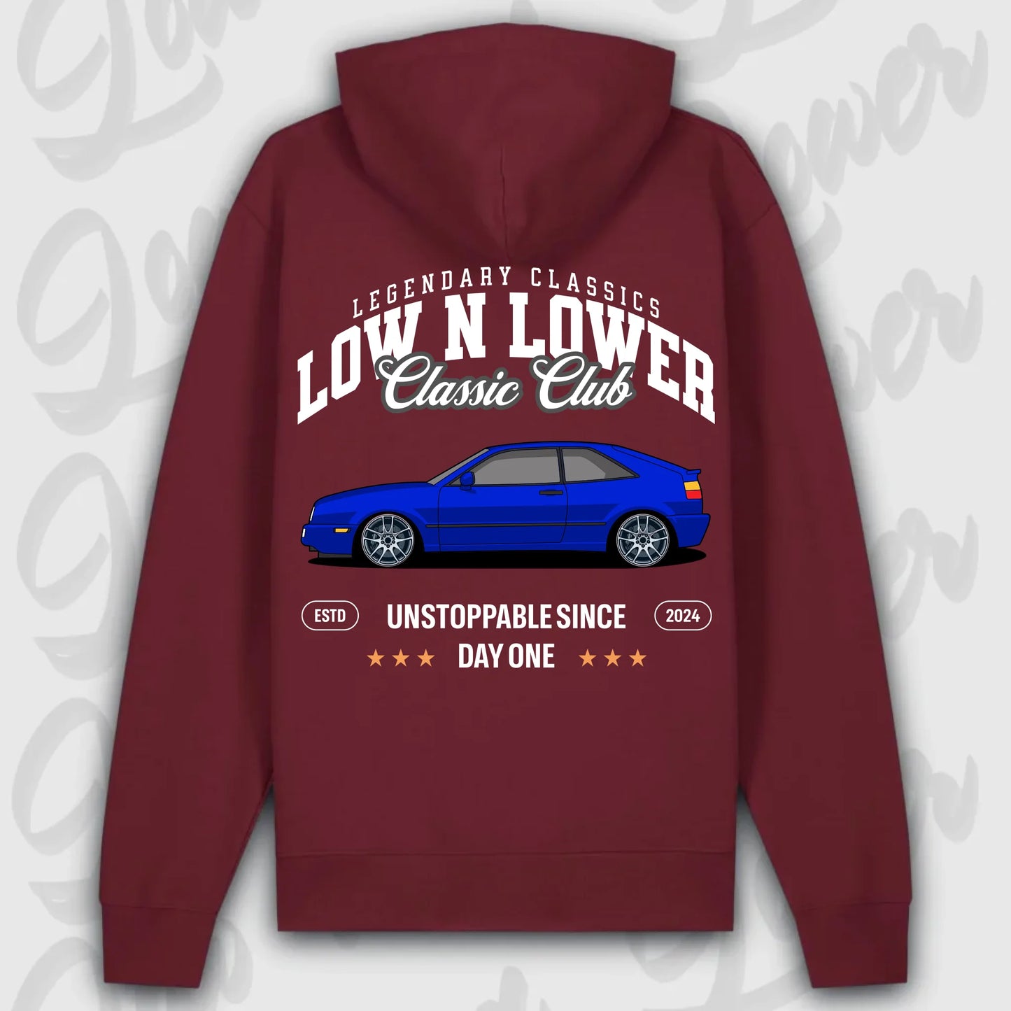 Hoodie Corrado - personalisierbar Premium Hoodie Burgundy