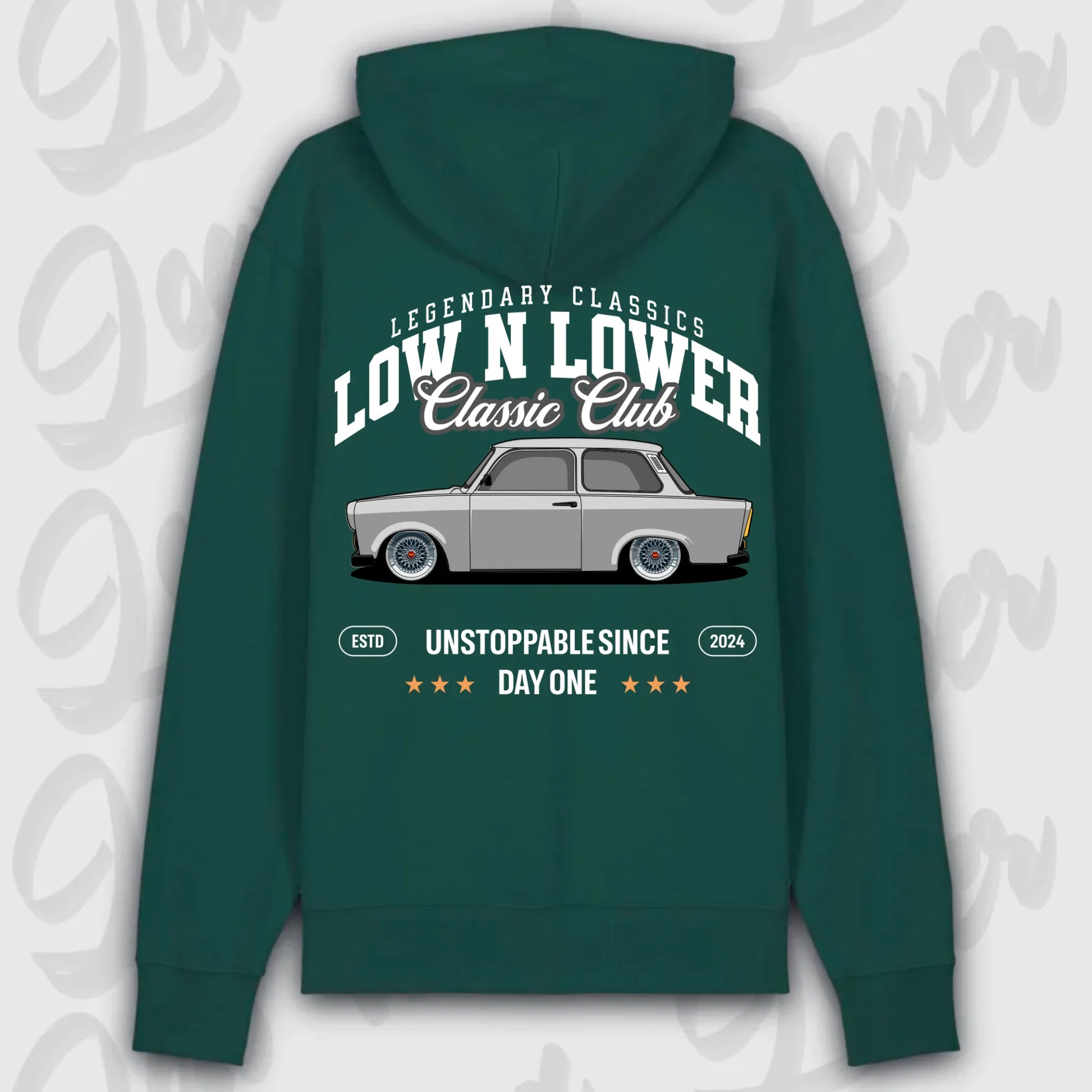 Hoodie Trabant - personalisierbar Premium Hoodie Glazed-Green