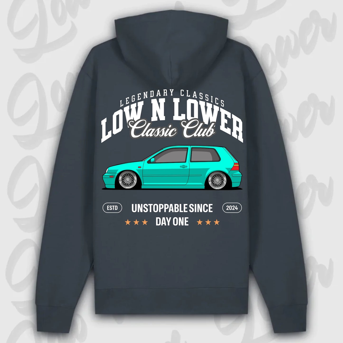 Hoodie MK 4 - personalisierbar Premium Hoodie India-Ink-Grey