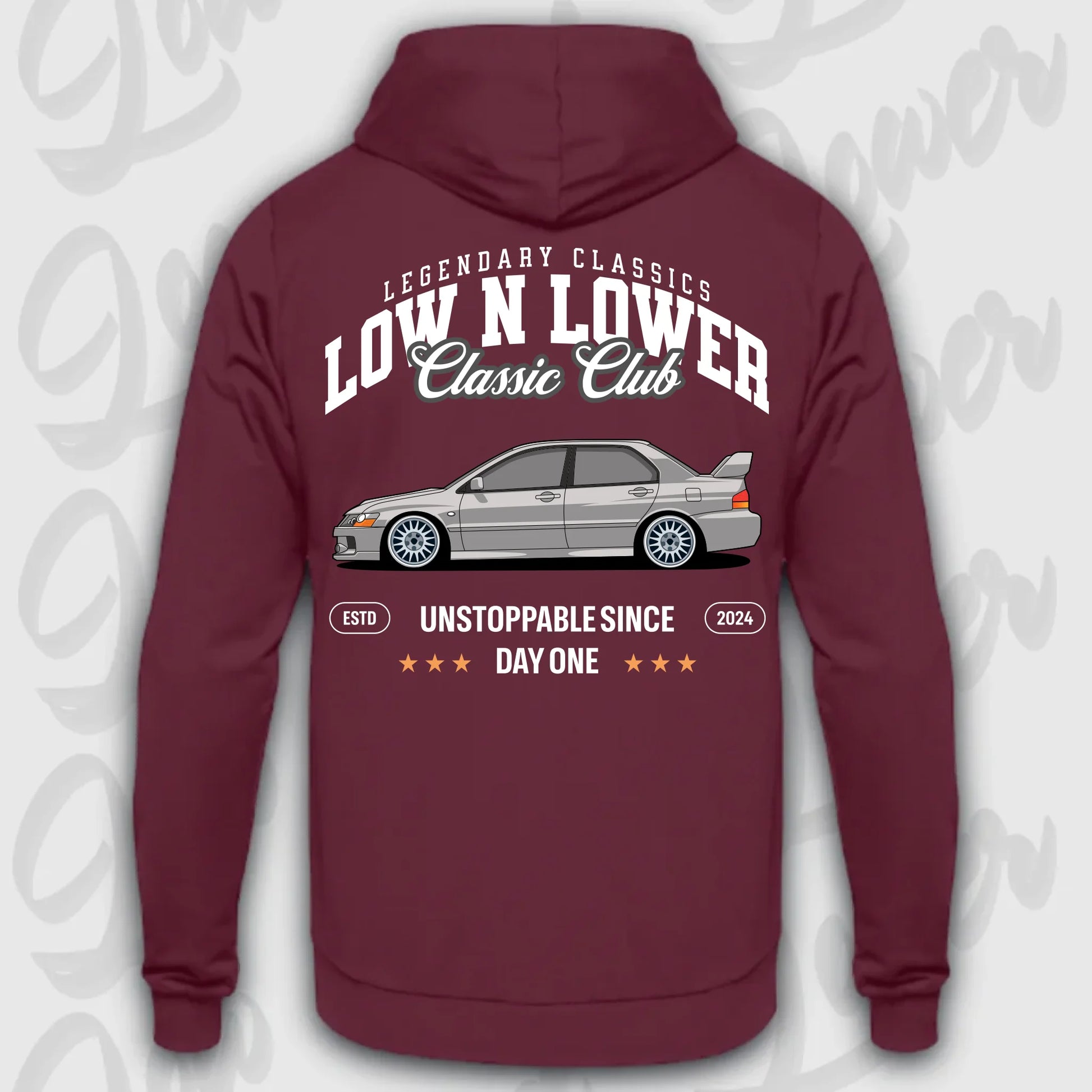 Hoodie Evo 9 - personalisierbar Standard Hoodie Burgundy