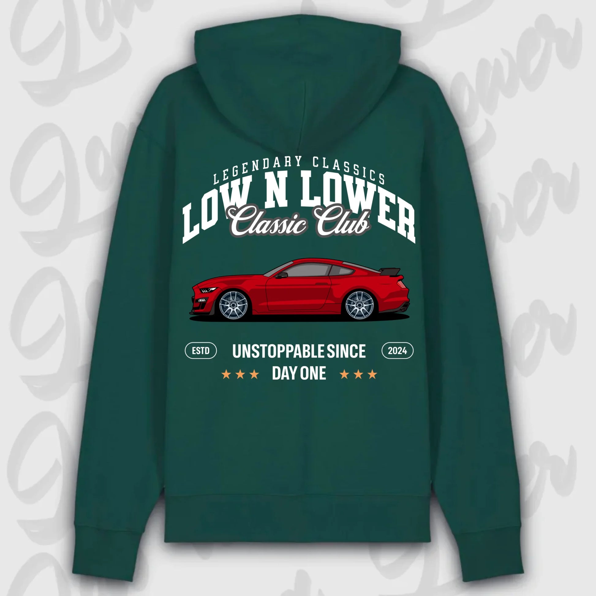Hoodie Mustang 2020 - personalisierbar Premium Hoodie Glazed-Green