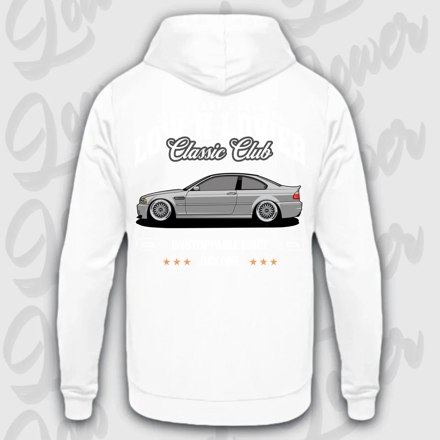 Hoodie M3 E46 - personalisierbar Standard Hoodie Arctic-White