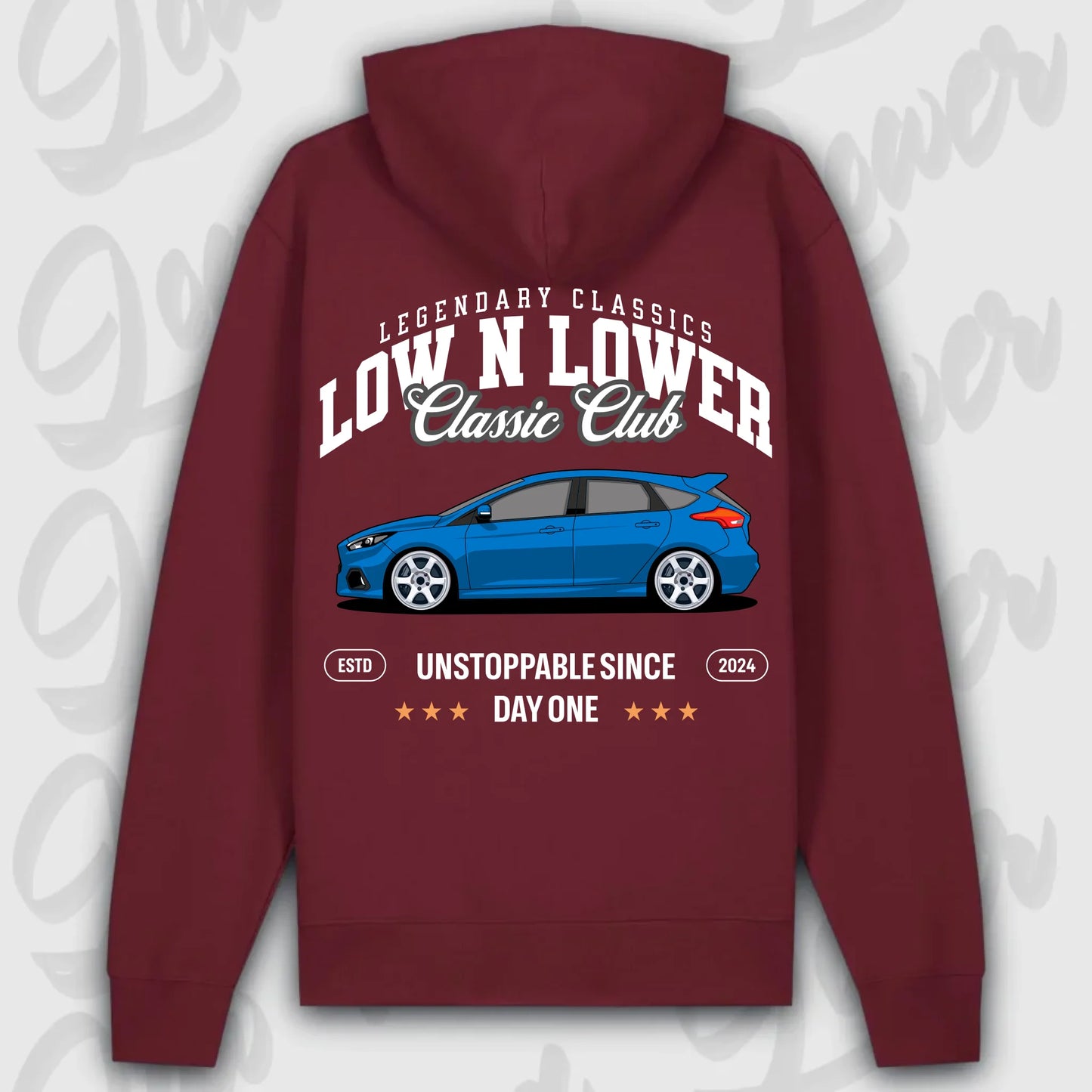 Hoodie Focus Mk 3 - personalisierbar Premium Hoodie Burgundy