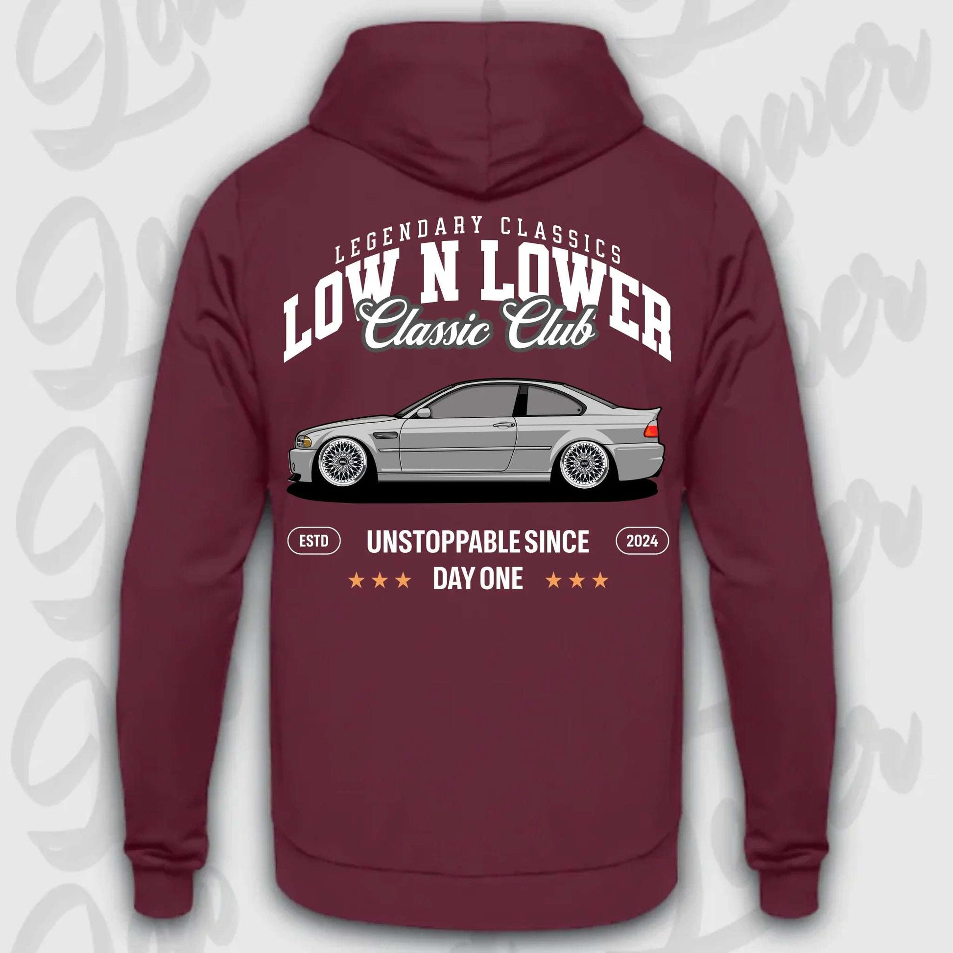 Hoodie M3 E46 - personalisierbar Standard Hoodie Burgundy