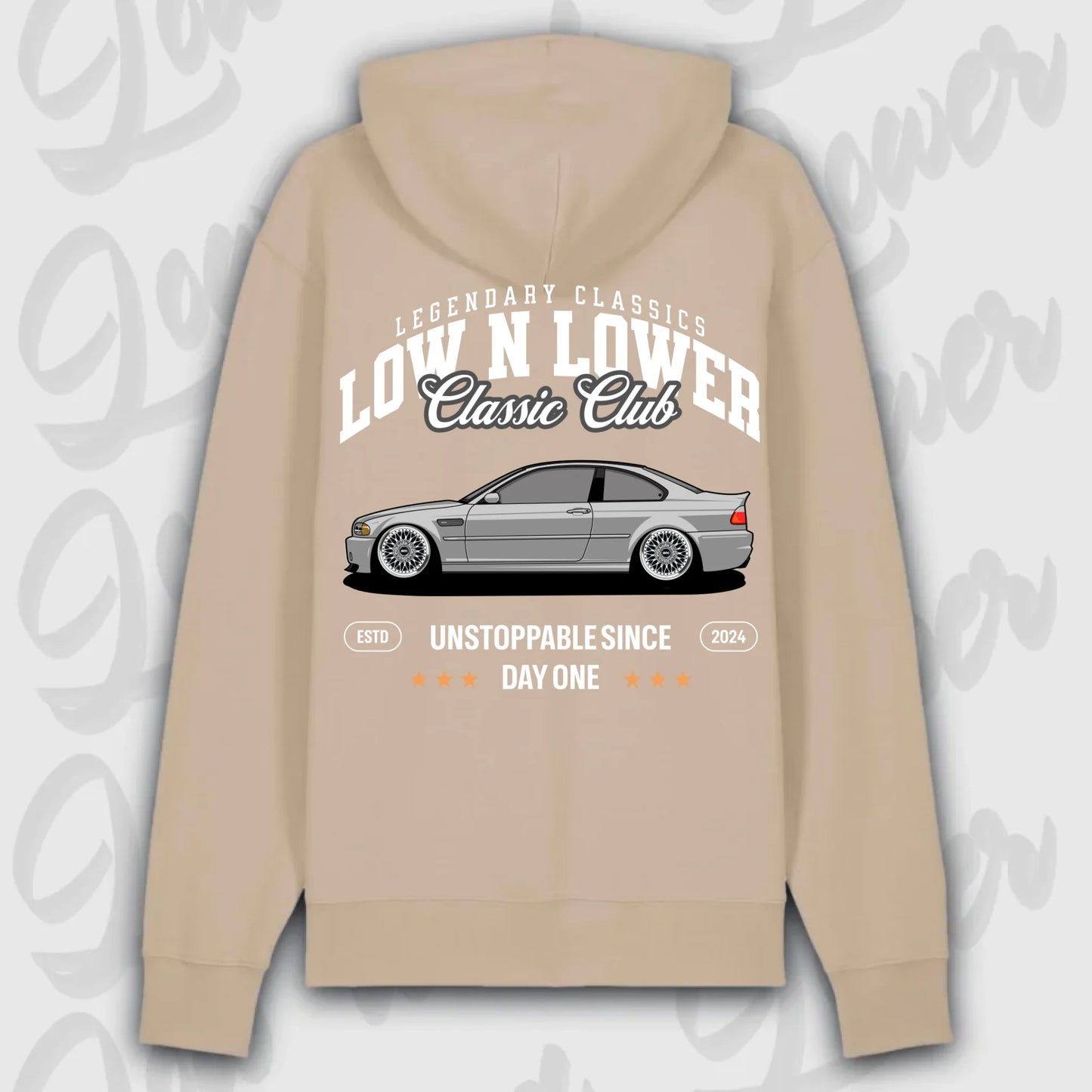 Hoodie M3 E46 - personalisierbar Premium Hoodie Desert-Dust