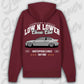 Hoodie M3 E46 - personalisierbar Premium Hoodie Burgundy